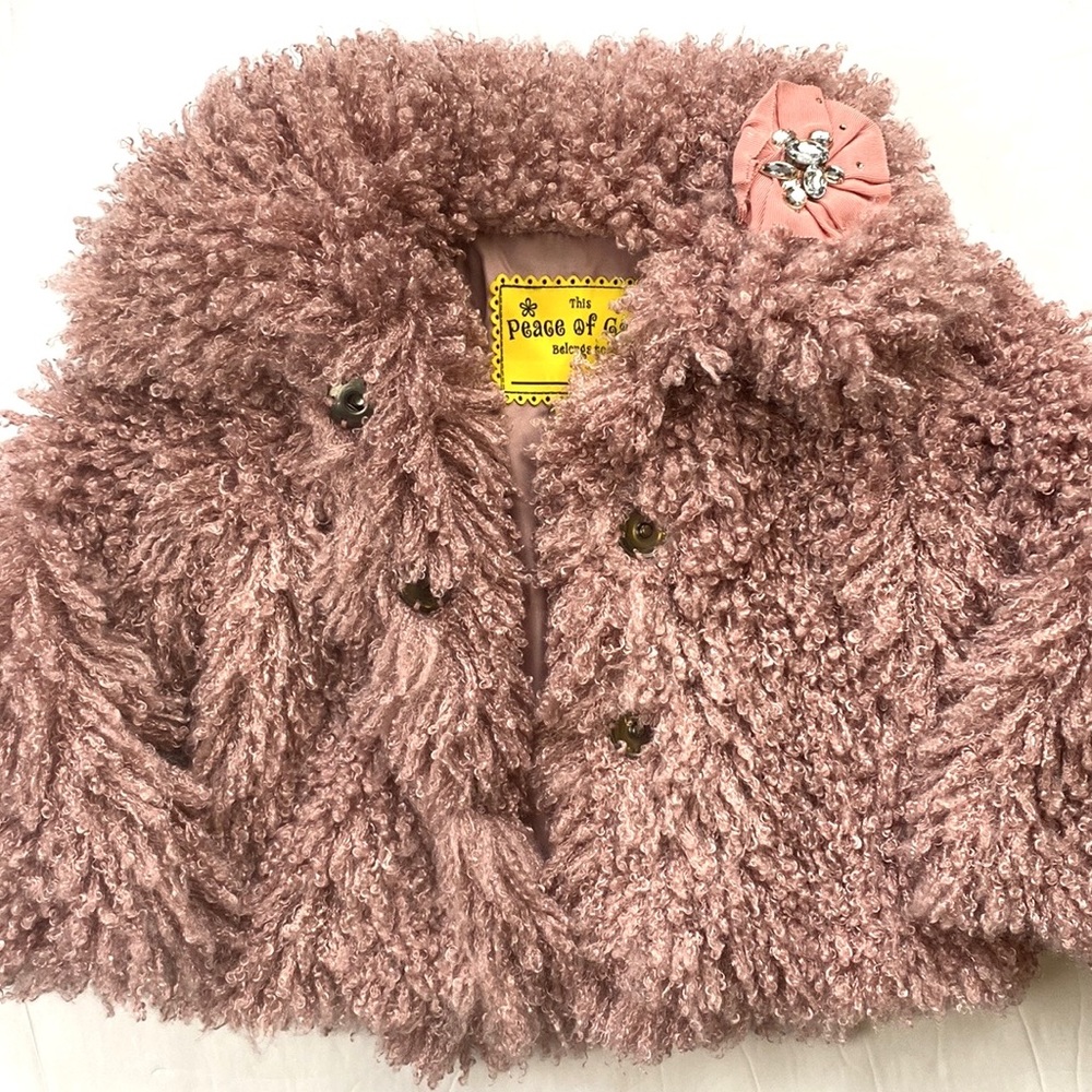 Toddler girls pink jacket - Picture 3 of 8